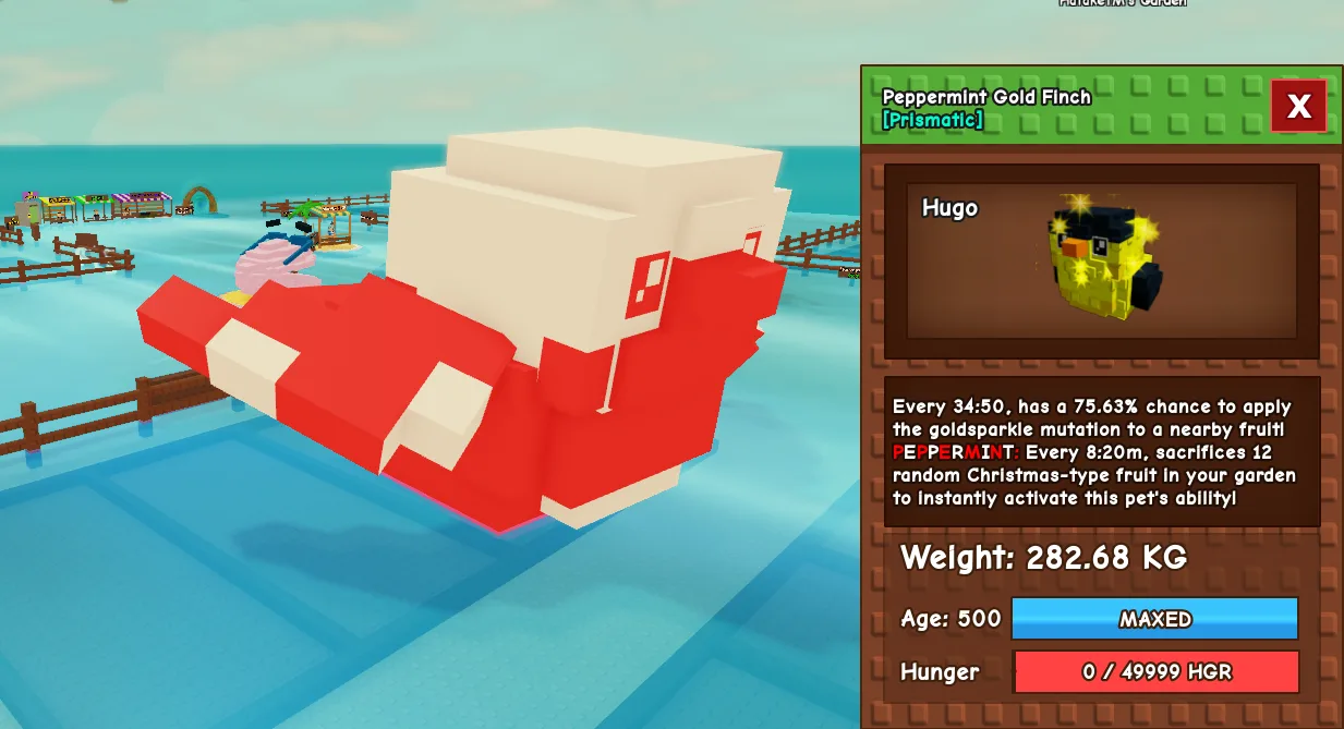 282.68kg Peppermint Gold Finch