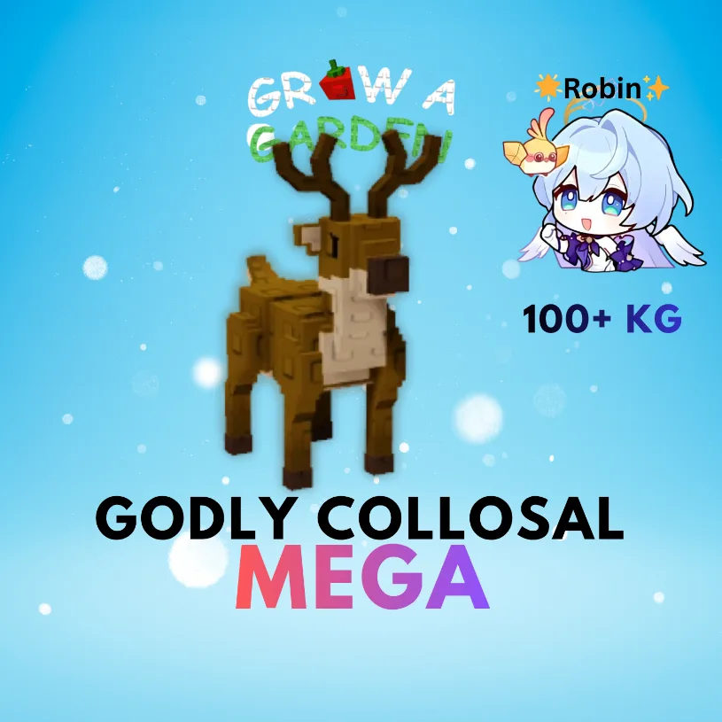 Godly Collosal Mega Reindeer - 100+KG - Grow a Garden