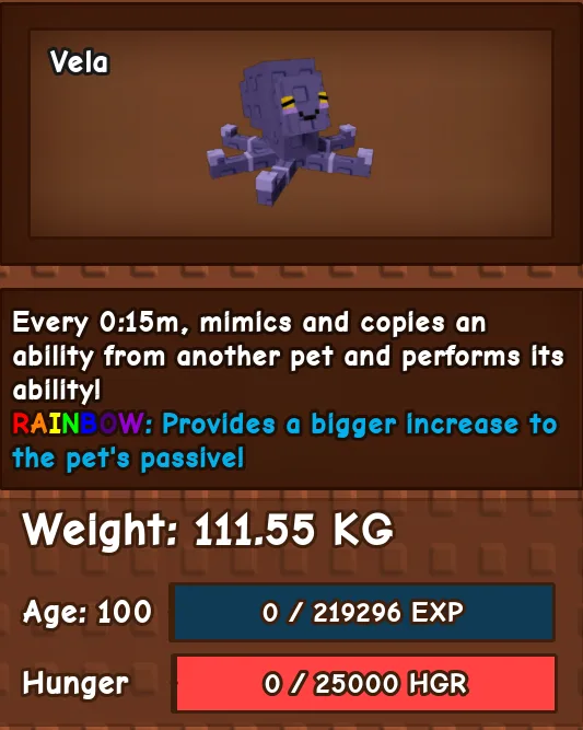Colossal 111.55kg MIMIC OCTOPUS 15s cd age 100 RB mutation