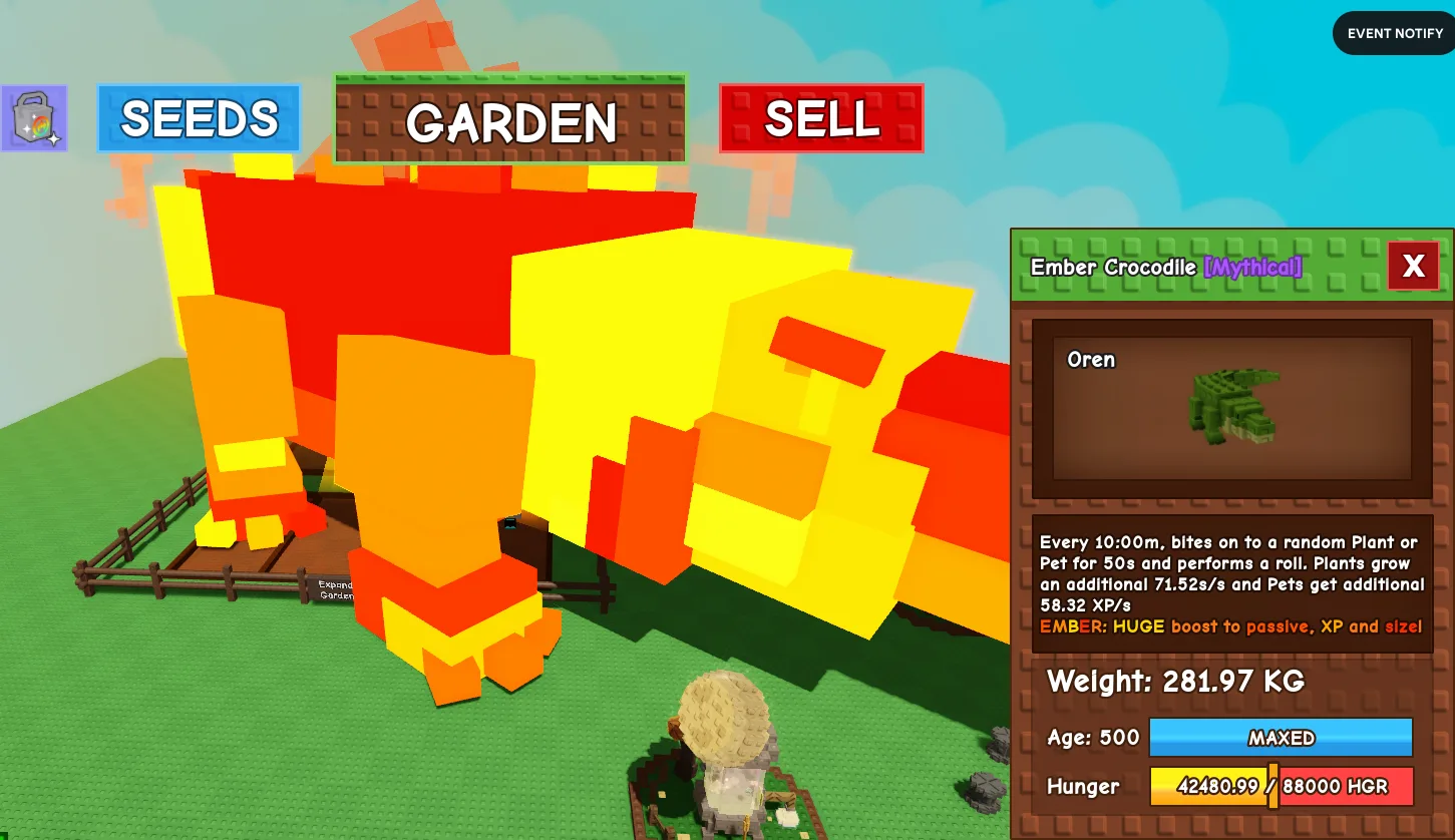 281.97kg Ember Crocodile