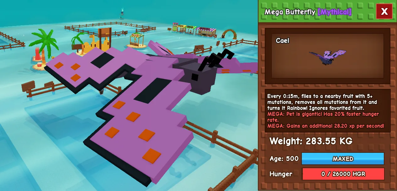 283.55kg Mega Butterfly