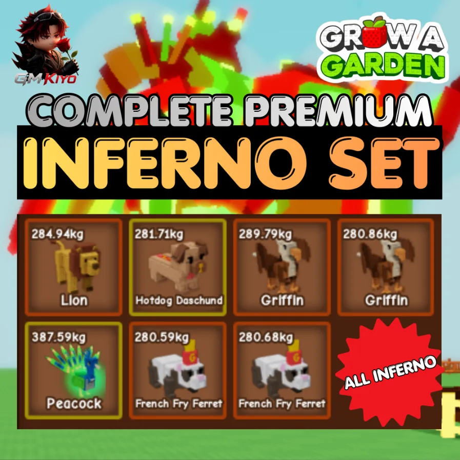 INFERNO Leveling Set Bundle 11 7X Inferno Pets Age 500 INSTANT DELIVERY