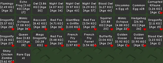 GAG 1 I OG Pets Listed IN PIC Pick 1 for 3