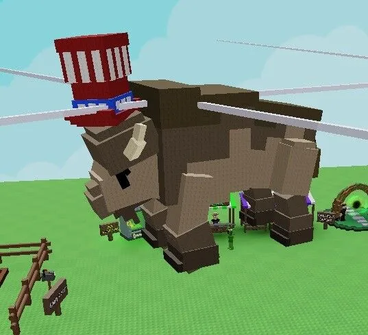 Everchanted Bison 183.11kg Titanic Huge Godly 4th July Exclusive Pet Cool Ability - Coda (EP)