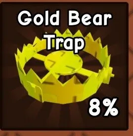 GOLD BEAR TRAP x1 GROW A GARDEN 2 FAST DELIVERY ! CHEAPEST ! (VIA MAILBOX)
