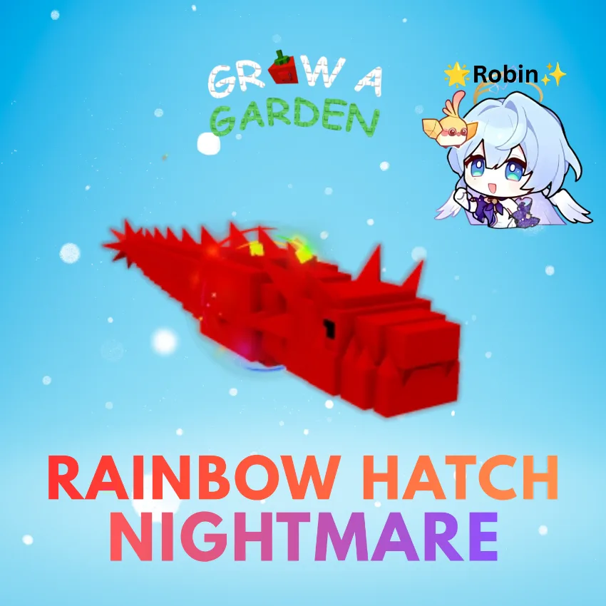HUGE Nightmare Rainbow Hatch Sand Wyrm - 60-61+KG - Grow a Garden