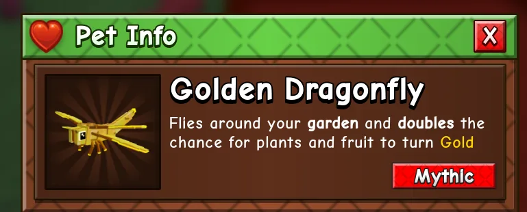 Golden Dragonfly (Mythic) — Account account