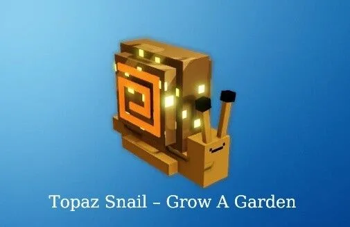 Pet (Get 2 For 0,50 ) Topaz Snail Grow a Garden Instant Delivery Safe trade GAG