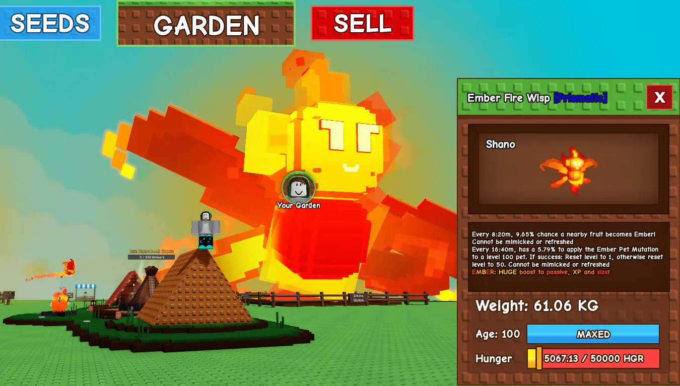282.64kg+ Ember Fire Wisp