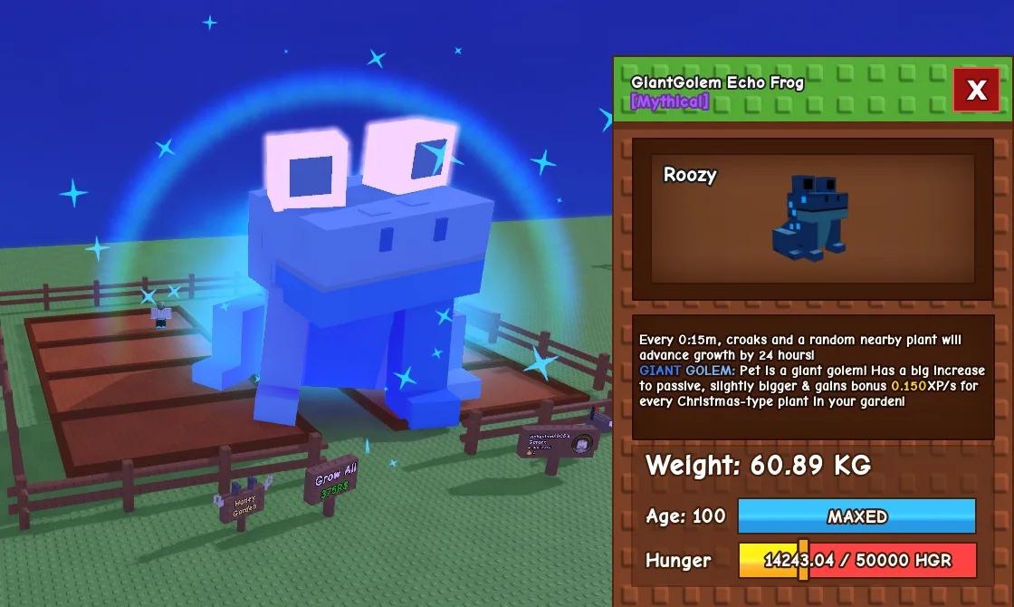 60kg+ GiantGolem Echo Frog — Account account