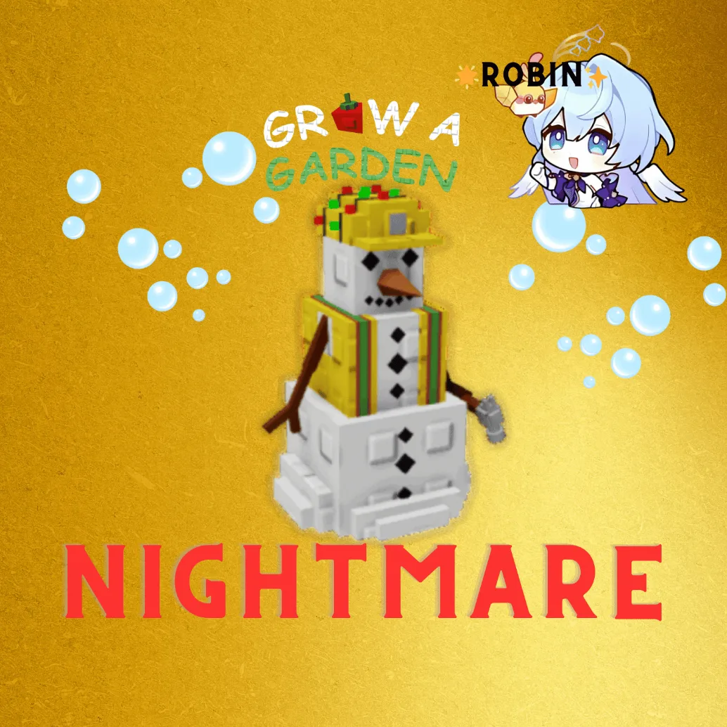 Nightmare Giant Snowman Builder - Exclusive Pet Cosmetic Castle - Grow a Garden — Account account