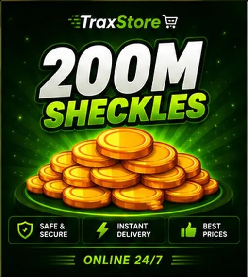 200M SHECKLES Instant Delivery