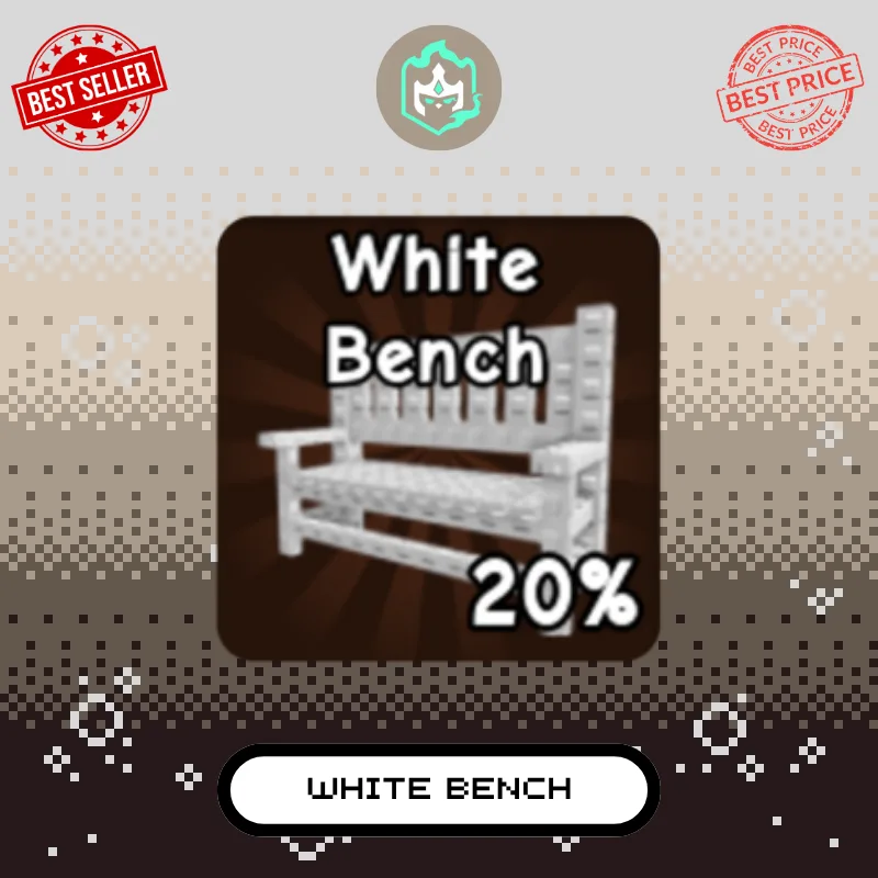 White Bench Clean & Safe Guaranteed Instant Delivery