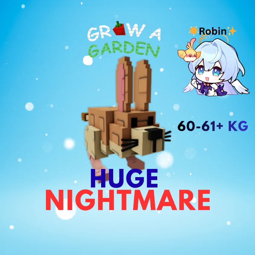 HUGE Nightmare Jerboa - 60-61+KG - Grow a Garden — Account account