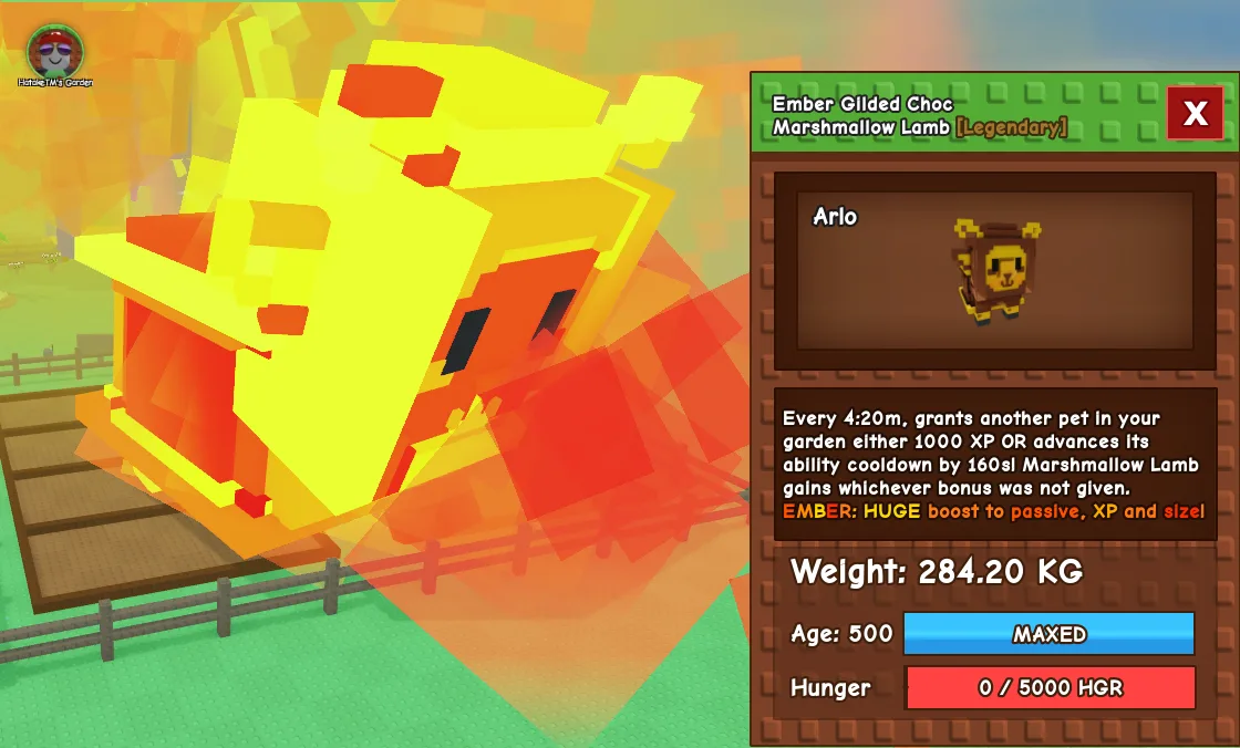 284.2kg Ember Gilded Choc Marshmallow Lamb
