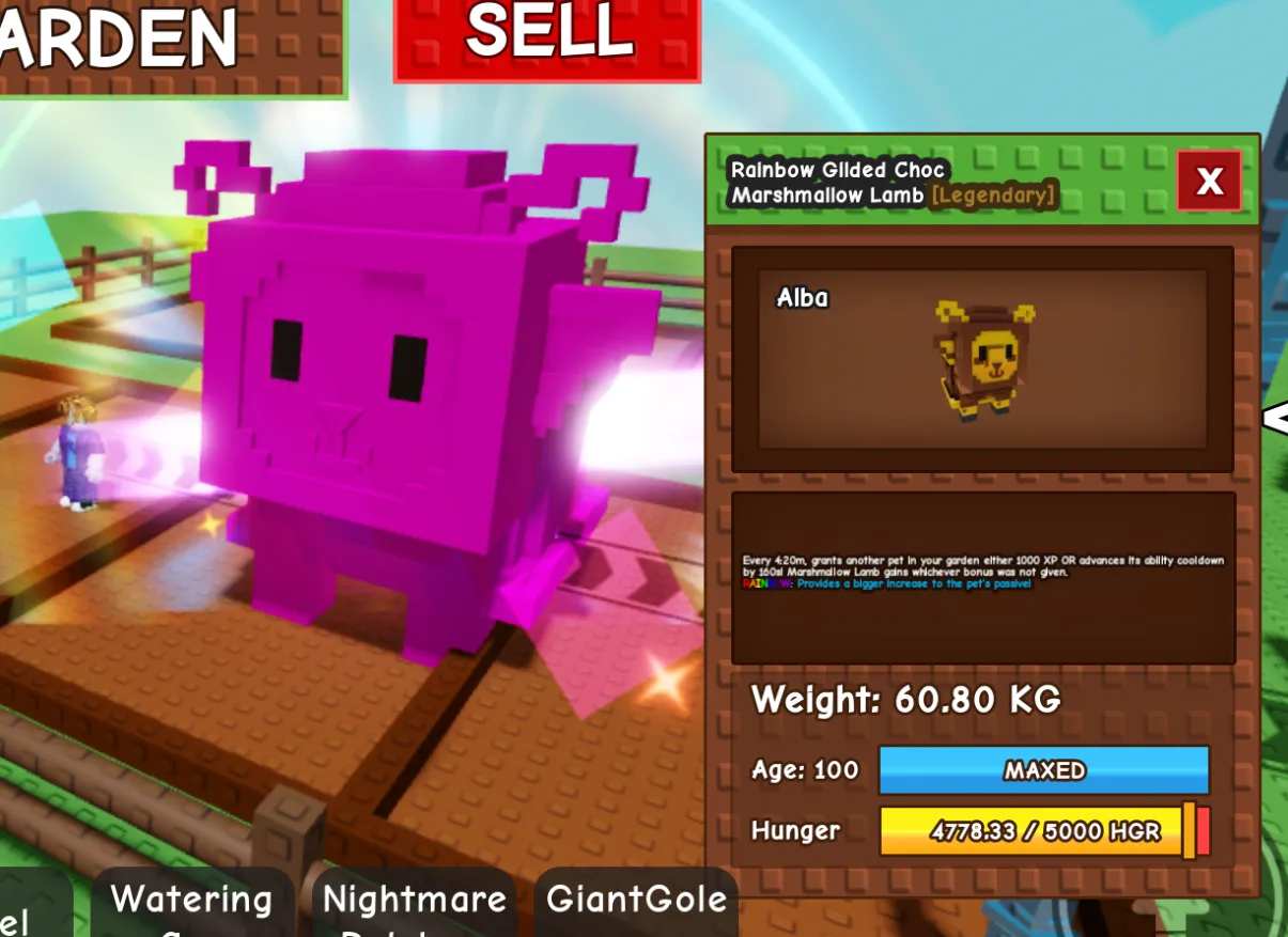 Titanic Rainbow Gilded Marshmallow Lamb 60kg+ Age 100 Easter RBH Pet