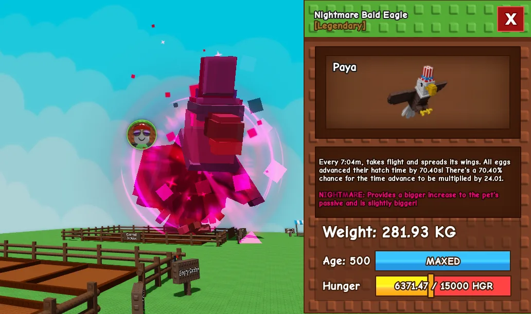 281.93kg Nightmare Bald Eagle