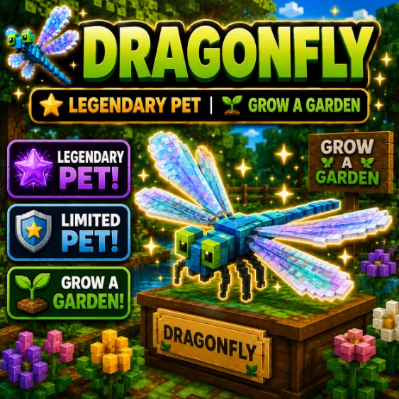 Dragonfly Legendary Pet Grow a Garden — Account account