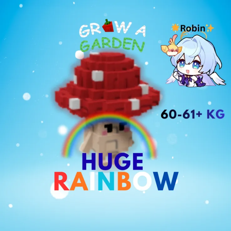 HUGE Rainbow Shroomie - 60-61+KG - Regular Shroomie - Grow a Garden — Account account