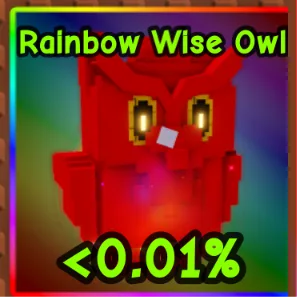 RBH WISE OWL (rainbow hatched)