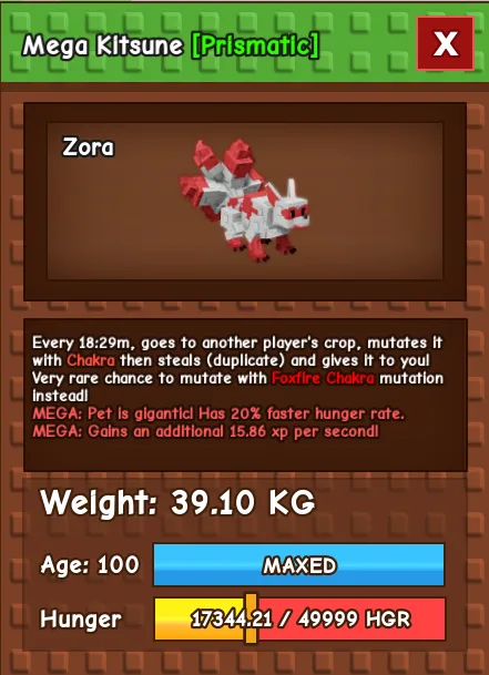 Mega Semi huge Kitsune 39.10KG — Account account