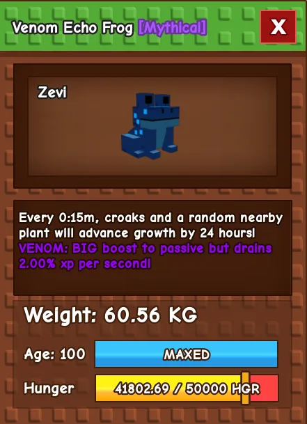 60kg+ Venom Echo Frog 15s cd