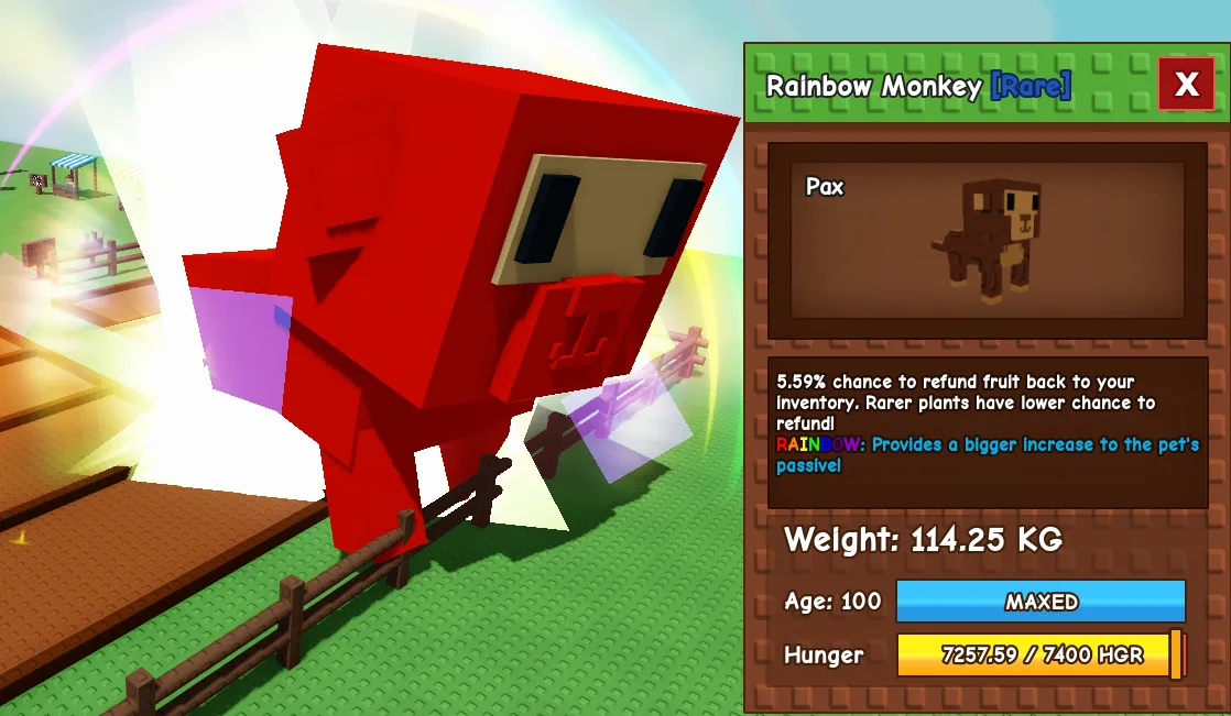 114.25kg Godly Rainbow Monkey — Account account