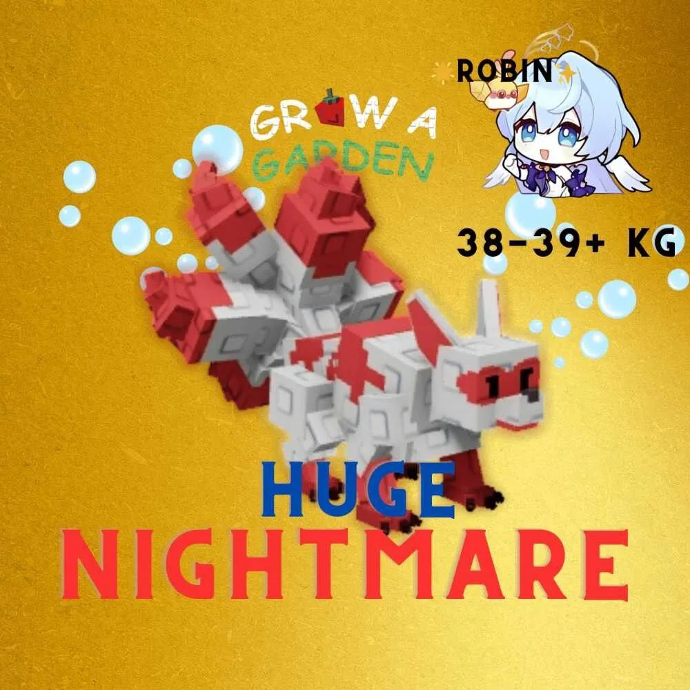 Nightmare / JUMBO Huge Kitsune - Red Kitsune - 38-39KG - Grow a Garden — Account account