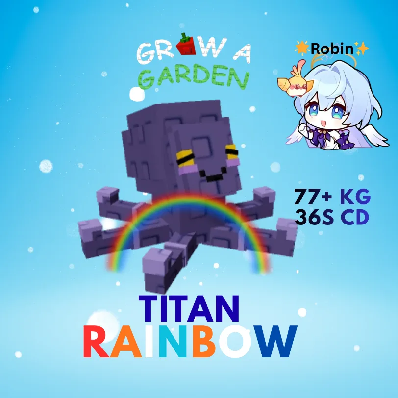 TITAN Rainbow Mimic Octopus - 77+KG - 36s CD - Max Age 125 - Grow a Garden — Account account