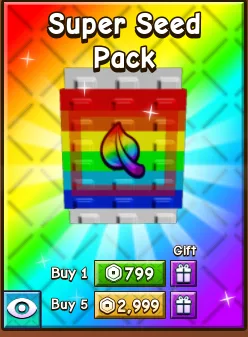 5 Super Seed Pack - 2999 RBX