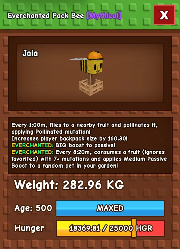 HUGE PACK BEE NM / VENOM / EVER 280KG+ AGE 500
