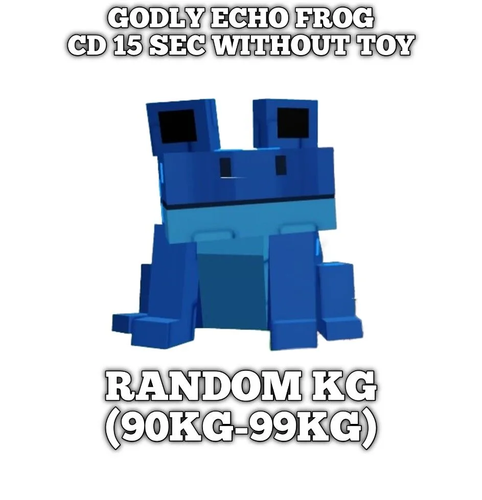 Selling Pet Echo Frog Mutation Everchanted Random Kg (90kg-99kg) Godly Age 100 CD 15 Sec Without Toy Grow A Garden Very Cheapest — Account account