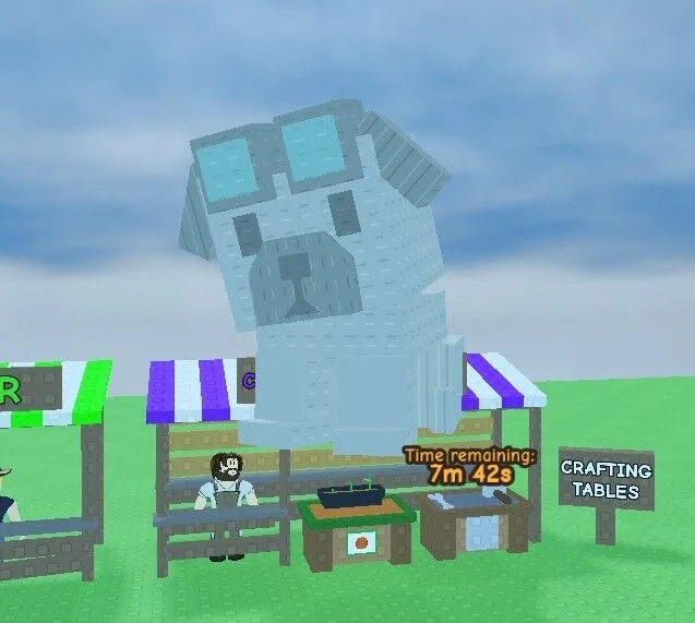 FORGER Smithing Dog HUGE 53.97kg Age 100 Gets Coal & Speeds Up Crafting Table - Thyme (p)