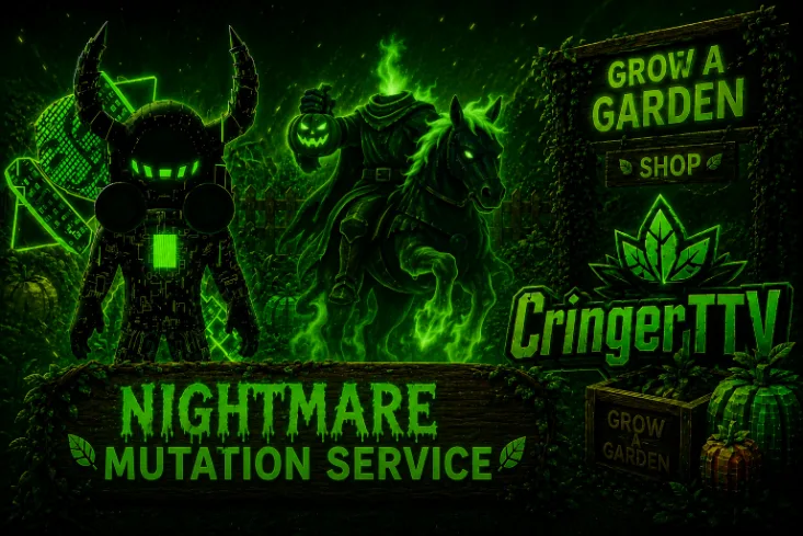 Grow a Garden Nightmare Service with age boost to 100