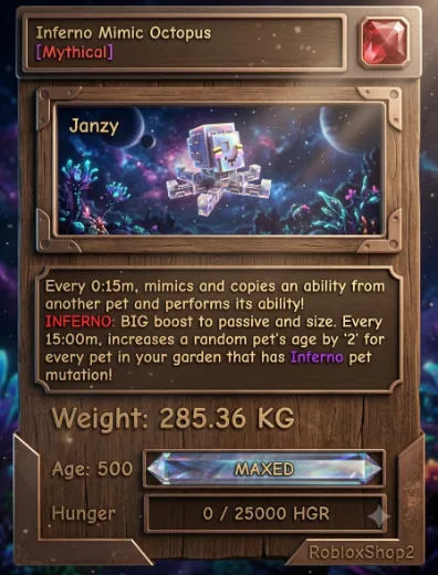 285.36KG INFERNO GIGANTIC MIMIC OCTOPUS I MAX 500 AGE l READY TO USE - 15 SEC MAX CD - NO TOY COLLECTIBLES LIMITED STOCK — Account account
