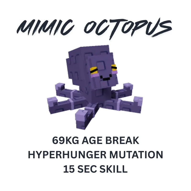15 SEC NO TOY MIMIC OCTOPUS 70KG + AGE BREAK — Account account