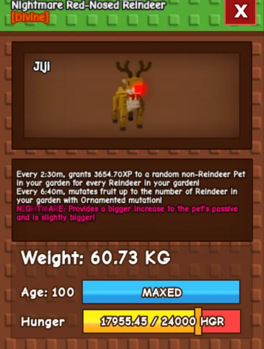 HUGE RED NOSED REINDEER NM / VENOM / EVER 60KG-61KG — Account account