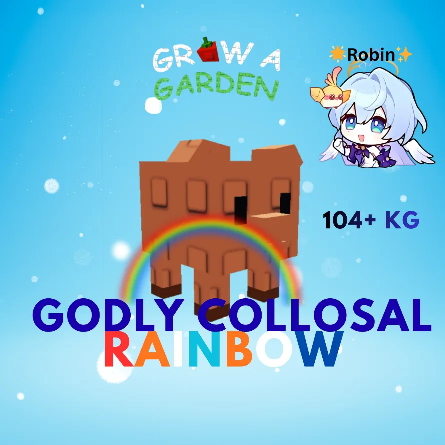 GODLY Collosal Rainbow Pig - 5S CD - 104+KG - Grow a Garden — Account account