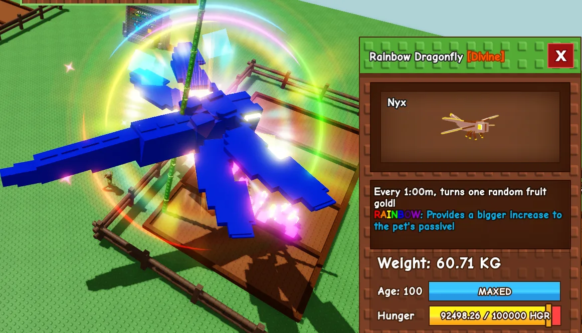 Rainbow Titanic Huge Dragonfly 60Kg+ Age 100 — Account account