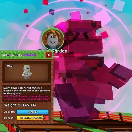 Huge Golem 280Kg Age500 Mutation Venom / Nightmare / Everchanted