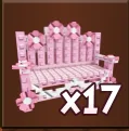 1x FLOWER BENCH