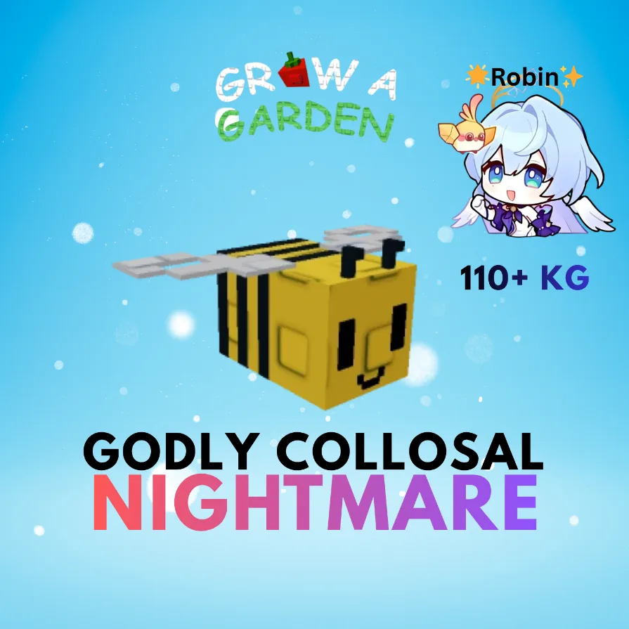 GODLY Collosal Nightmare Bee - 110+KG - Grow a Garden — Account account