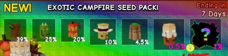 50x Exotic campfire Seed Pack - 8495r — Account account