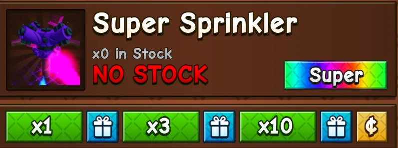 1x Super Sprinkler