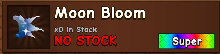 Moon Bloom (1349R ) - Grow a Garden 2 — Account account