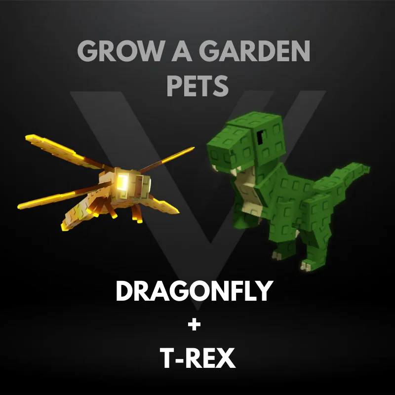 Bundle 1 - Dragonfly + T-Rex - Grow A Garden Pets Bundle