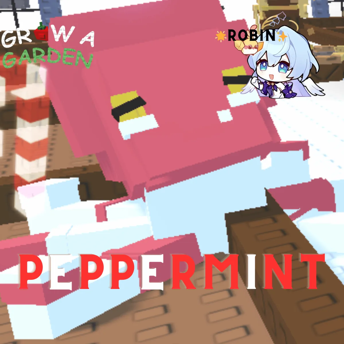 Peppermint Mimic Octopus - Rare Pet Mutation - 2x Skill - Grow a Garden