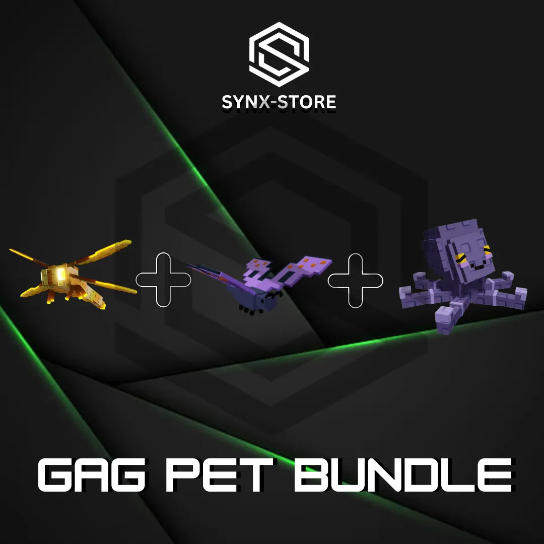 Pet Bundle 8 3 Pets Dragonfly + Butterfly + Mimic Octopus