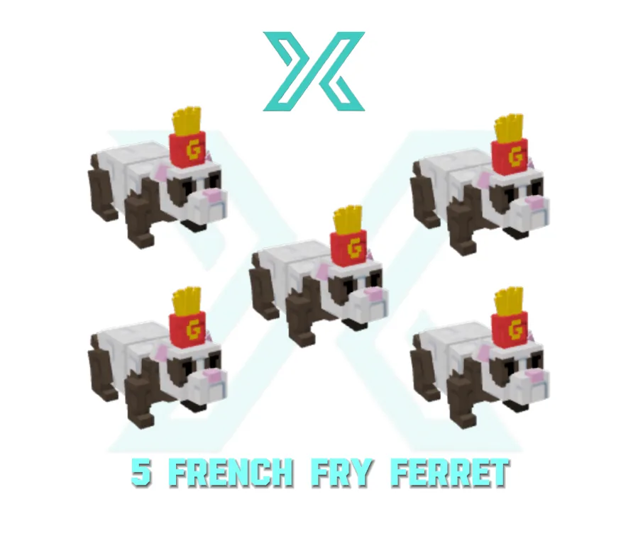 5x French Fry Ferret Grow a Garden — Account account