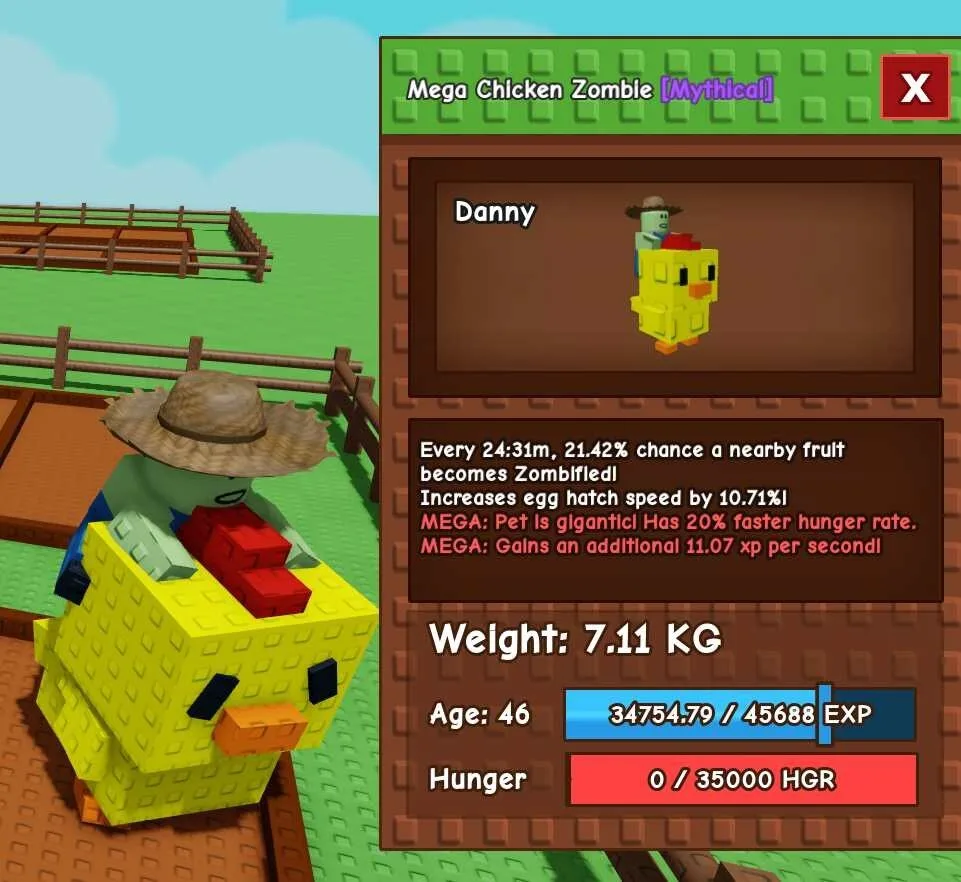 MEGA Chicken Zombie